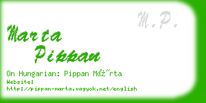 marta pippan business card